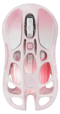 Immagine prodotto di Mouse da gioco wireless GravaStar Mercury M1 Pro, dongle 1K, 26.000 DPI, PAW3395, 5 luci RGB Glowsync, rosa sakura