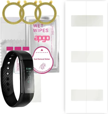 Produktbild von apgo 3 Stück Schutzfolie, Matt, kompatibel mit Acme ACT101 Smartwatch, Hydrogel Displayschutzfolie mit Positionierhilfe, Displayfolie, robust und kratzfest