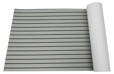 Image de Tapis de sol en teck, 240 cm x 90 cm, en mousse EVA, imperméable, auto-adhésif, antidérapant