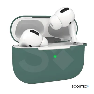 Produktbild von AirPods Pro Hülle Tannengrün SOONTEC Case Silikon Schutzhülle für Apple AirPods Pro