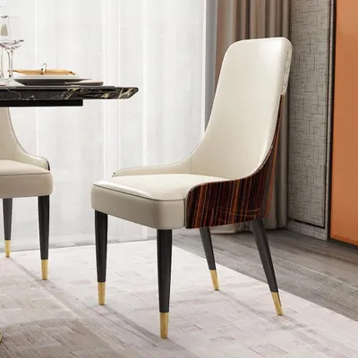 Produktbild von Moderne Holz Stühle Club Luxus Stoff Design Stuhl Lehnstuhl Neu Sessel Polster