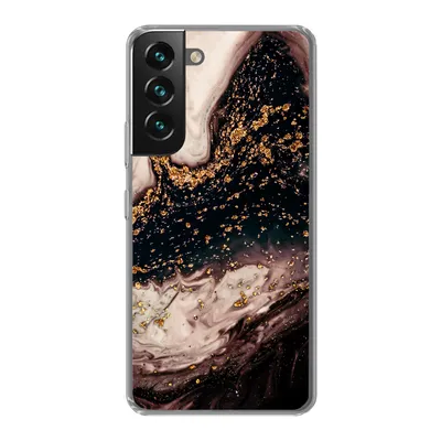 Produktbild von MuchoWow® Handyhülle Schutzhülle Hülle für Samsung Galaxy S22 Plus Naturstein - Gold - Schwarz Silikon Softcase Handy Hülle - Schutzabdeckung