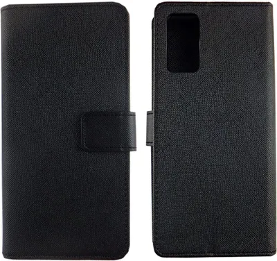 Produktbild von Samsung Galaxy Note 20 Tasche Handy Hülle Schutz-Cover Flip-Case mit Kartenfach Schwarz
