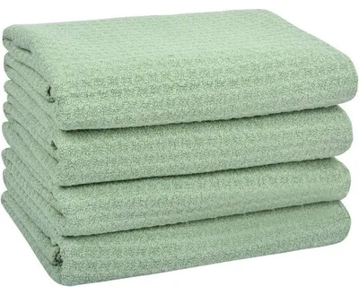 Productafbeelding van Microvezel theedoeken, groen, 40 x 60 cm, 4 stuks