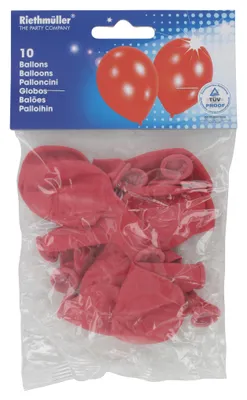 Produktbild von Amscan 6421, Spielzeugballon, Latex, Rot, 10 Stück(e)