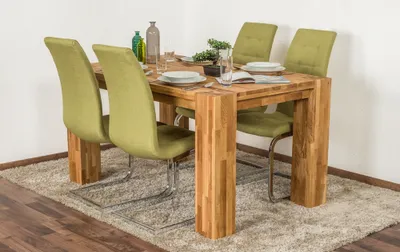 Produktbild von Esstisch Wooden Nature 115 Eiche massiv geölt - 140 x 90 cm (B x T)