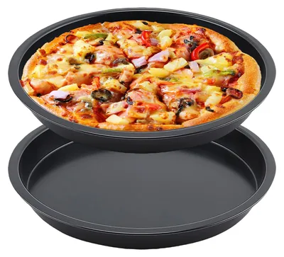 Zdjęcie produktu dla Elzusha - Patelnia do pizzy z powłoką nieprzywierającą, średnica 27,5 cm