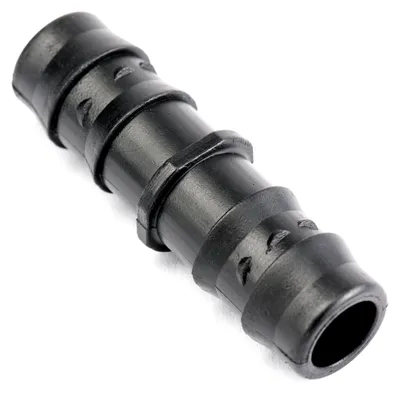 Produktbild von Alma 10 Stück Geradeverbinder für 16 mm Tropfschlauch Schlauchadapter, Acetal, Schwarz
