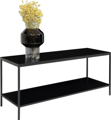 Produktbild von TV-Bank >Vita< in Schwarz, Melamin - 100x45x36cm (BxHxT)