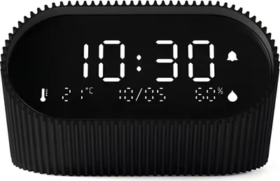 Lexon LR155MN3 Digitalwecker Ray Clock Mattschwarz 1
