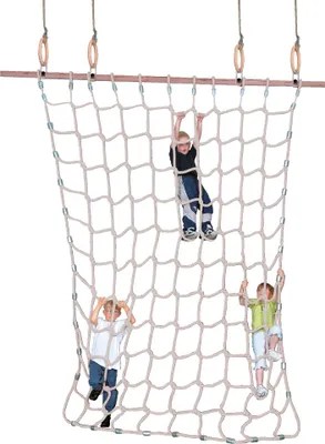 Produktbild von Sport-Thieme Kletternetz für Turnringe, Spinnfaser Natur, 3,5 m