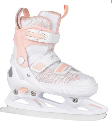 A single ice skate is shown against a white background.
