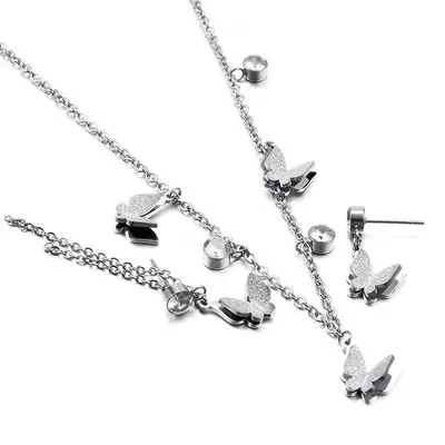 Image de Set EL-15281 Doré - Collier et Boucles d'Oreilles KP15281
