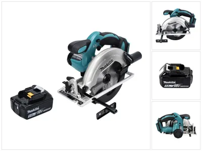 Image de Makita DSS 611 18V Li-ion Scie Circulaire sans fil 165mm + 1x Batterie BL1850 5,0 Ah - sans Chargeur
