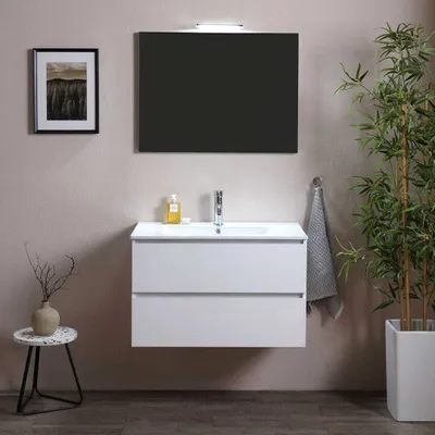 Immagine prodotto di Mobile bagno sospeso cm 90 con cassetti bianco export| Berlin