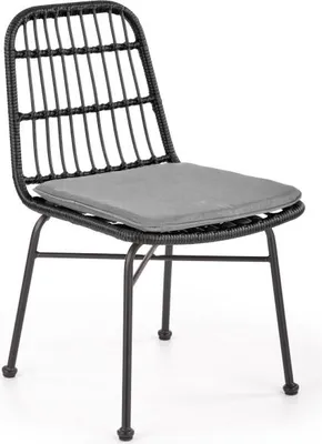 Produktbild von Halmar Gartenstuhl K401 - schwarz / grau