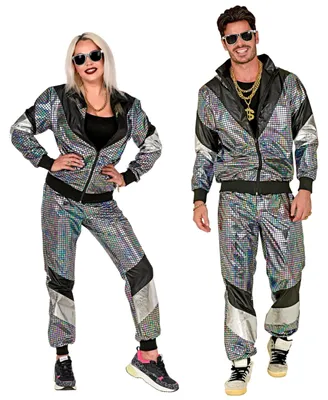 Produktbild von Trainingsanzug im Retro-Stil der 80er Jahre – Kostüm / Verkleidungskostüm – Jogginganzug – Party-Mode – Perfekt für Partys