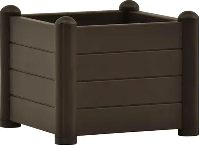 Obrázok produktu pre vidaXL Záhradný zvýšený záhon PP Mocha 43x43x35 cm