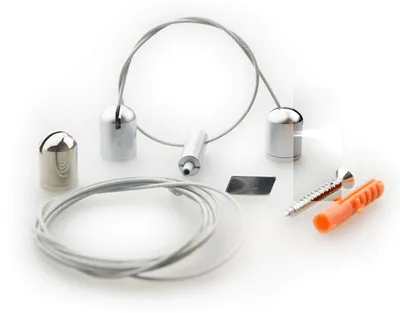 Produktbild von ISOLED Seilabhängung Z04 für LAMP55, Länge bis 150cm, 2 Seile, inkl. Befestigungsmaterial
