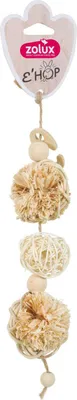 Image de Jouet pour rongeur EHOP avec trois pompons Zolux
