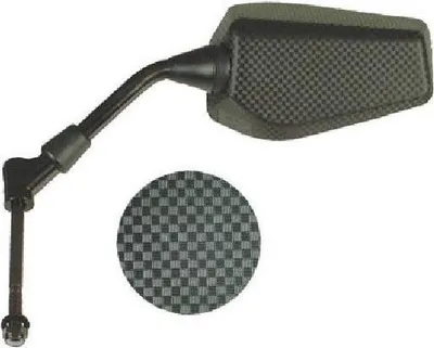 Produktbild von Rechter Spiegel, Gewindedurchmesser 8Mm, Rechte Seite, Farbe Carbon Peugeot Ludix, Speedfight Ii, Speedfight Ii Ac,
