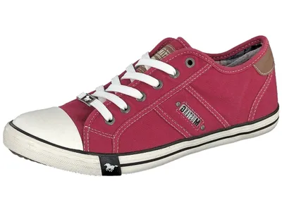 Produktbild von Mustang Herren Sneaker Schnürschuhe Canvas 4058-310, Größe:44 EU, Farbe:Rot