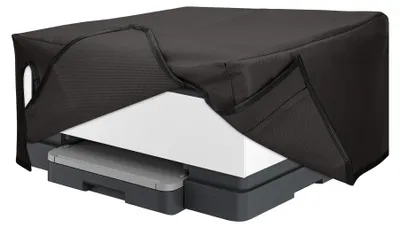 Produktbild von kwmobile Cover kompatibel mit HP OfficeJet 8015e / OfficeJet 8122e - Tasche Hülle Drucker - Staubschutzhülle Schutzhaube Schutzhülle - Dunkelgrau