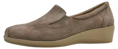 Image de Caprice : chaussures pour femmes, chaussures basses, confortables, pantoufles, couleur beige, pour le quotidien