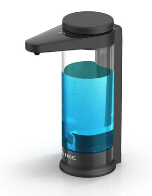 Produktbild von Automatischer Seifenspender mit Infrarotsensor 500ml Schwarz Wandmontiert USB-Ladefunktion