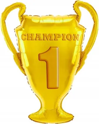 Produktbild von Folienballon Pokal Siegerpokal 1. Platz Sieger Champion 66x83cm