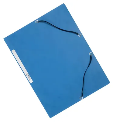 Zdjęcie produktu dla Q-Connect® KF02167 Organizer narożny - A4 kartonowy z gumką niebieski