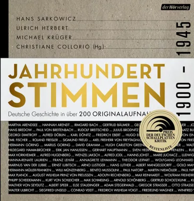 Produktbild von Jahrhundertstimmen 1900-1945 - Deutsche Geschichte in über 200 Originalaufnahmen
