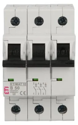 Produktbild von Leitungsschutzschalter 3P B 50A 6kA AC ETIMAT10 002125721