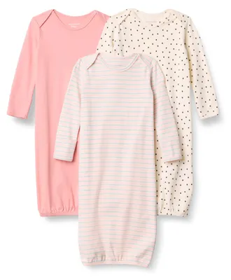 Obrázok produktu pre A. Sada 3 bavlnených pyžam s dlhým rukávom pre bábätká (unisex)
