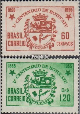 Produktbild von Briefmarken Brasilien 1955 Mi 877-878 (kompl.Ausg.) postfrisch 100 Jahre Botucatu