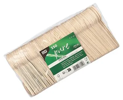 Produktbild von 1000 Kaffeelöffel Holz "pure" 11 cm
