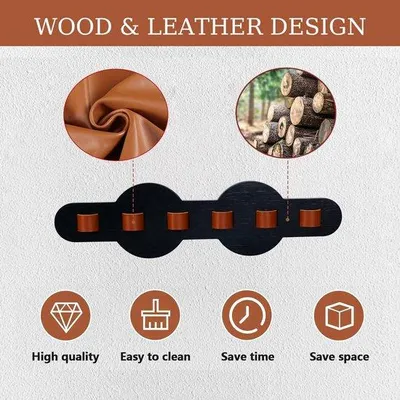 Produktbild von Famanu Brillenhalter Wand Holz - 6 Fächer, platzsparend