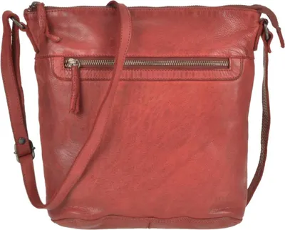 Obrázok produktu pre Dámska kožená taška cez rameno 30x27cm červená CL36438-red
