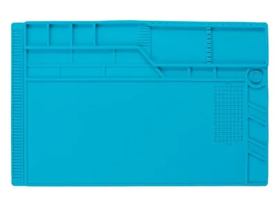 Zdjęcie produktu dla Velleman AS12, Mata do lutowania, Dowolna marka, Niebieski, Silikon, 550 mm, 350 mm