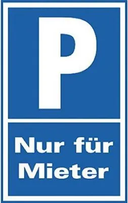 Produktbild von Parkplatz-Schilder - PARKEN NUR FÜR MIETER - 308706 - Gr. 40x25cm