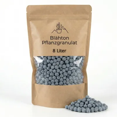 Imagen del producto de Granulado de leca de color para plantas de interior, 8 litros, color gris