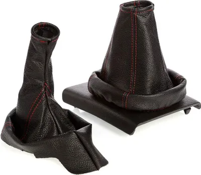 Produktbild von Schaltsack + Handbremssack passend für Opel Omega B Bj. 1994-1999 Rote Naht
