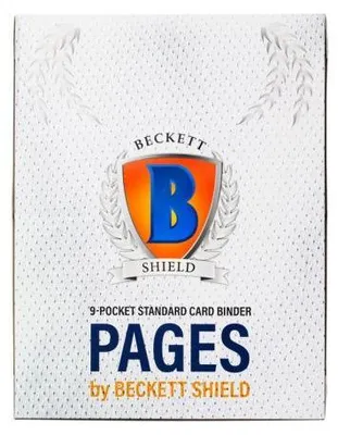 Produktbild von Beckett Shield 9-Pocket Standard Card Binder Pages (100 Stück)