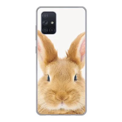 Produktbild von MuchoWow® Handyhülle Schutzhülle Hülle für Samsung Galaxy A51 Kinder - Kaninchen - Kind - Mädchen - Jungen Silikon Softcase Handy Hülle - Schutzabdeckung
