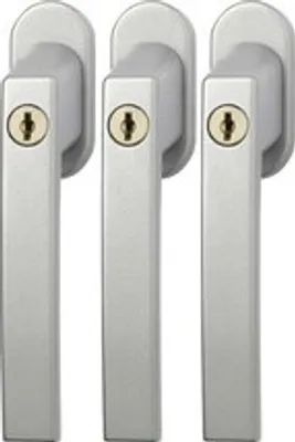 Produktbild von ABUS Abschließbarer Fenstergriff FG210 AB210 - 3er Set, 59488 - Silber