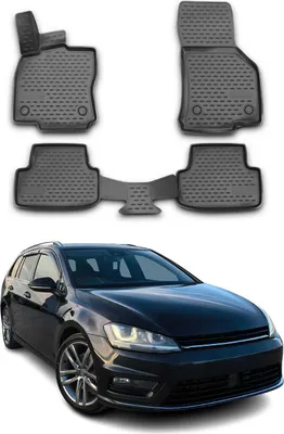 Image de Tapis de Sol pour VW Golf 2019-2024 Sportswagen Caoutchouc TPE Noir