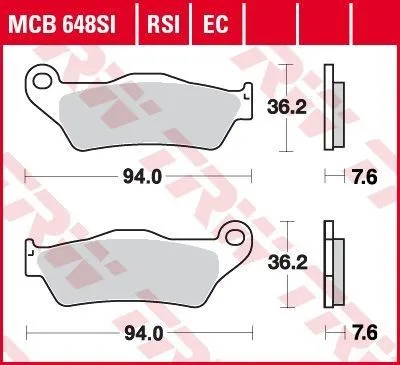 Obrázek produktu pro Brzdové destičky TRW Sintered