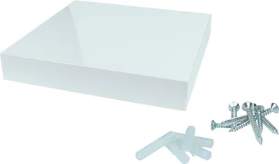 Image de Étagère flottante Blanc brillant 24 x 24 cm - Par pièce