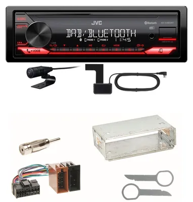 Produktbild von JVC KD-X282DBT Bluetooth Digitalradio Einbauset für Mercedes A C M Klasse
