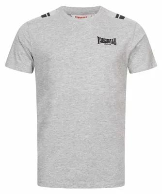 Zdjęcie produktu dla T-shirt męski regular fit CULRAIN Marl Grey/Black L Lonsdale